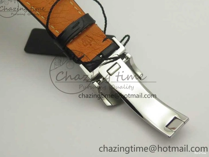 MIROTIME 0320 Portuguese Chrono SS ZF 1:1 Best Edition Gray Dial SS On Black Leather Strap A ZipUp 7215